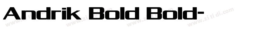 Andrik Bold Bold字体转换